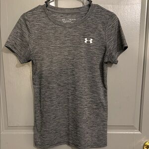 Under Armour Heathered Gray Crew Neck Tee